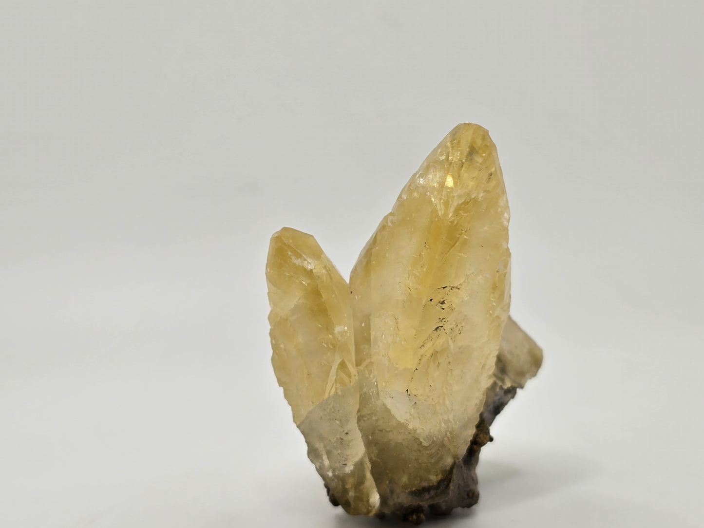 Stand Alone Sweetwater Calcite Cluster on Dolomite with Pyrite|| #96