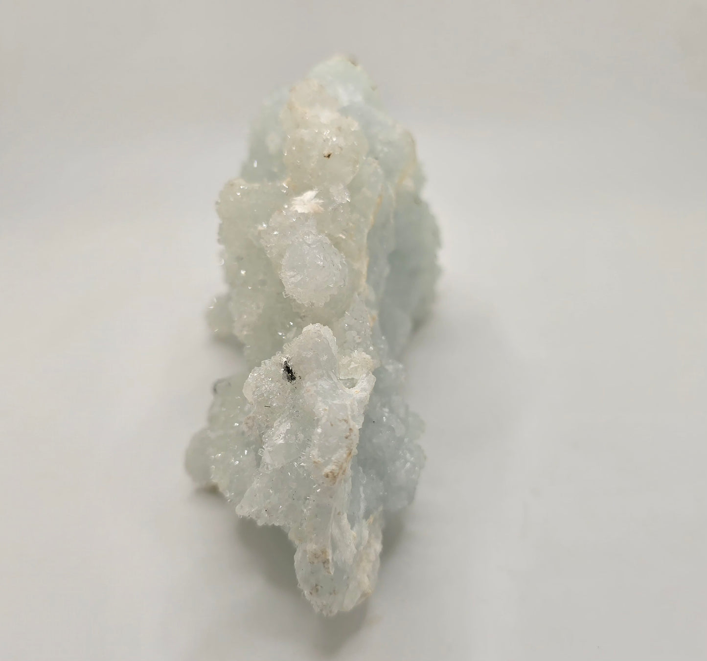 Gemmy Prehnite After Laumontite Cluster