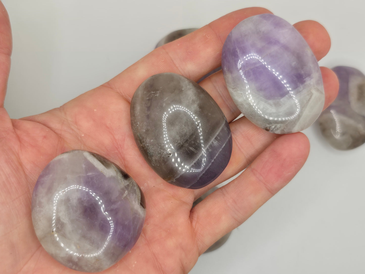 Smoky Amethyst Palmstone