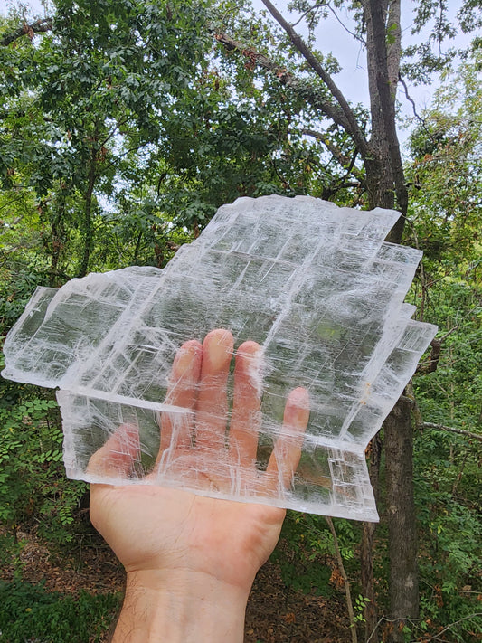 Large Raw Selenite Plate, True Selenite Charging Plates, Utah Selenite Slices