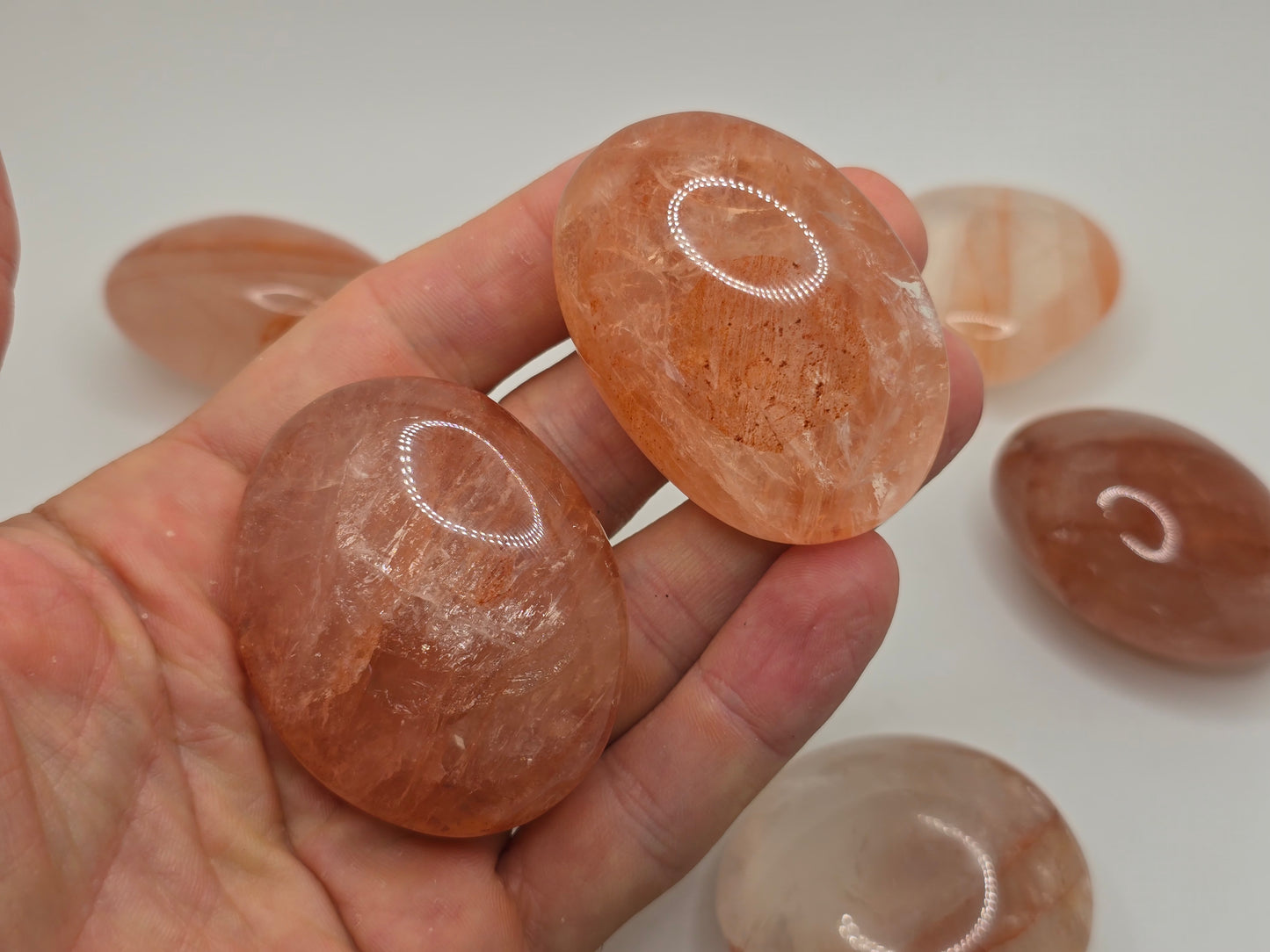 Hematoid Quartz Palmstone