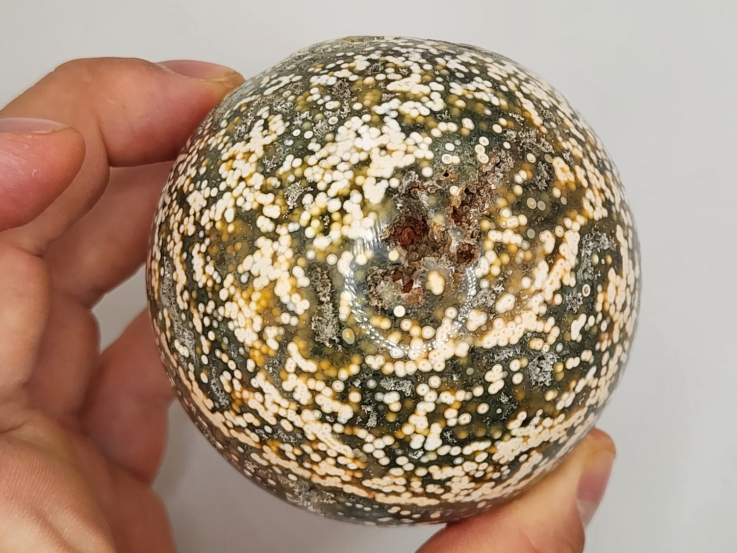 Veinless Ocean Jasper Sphere