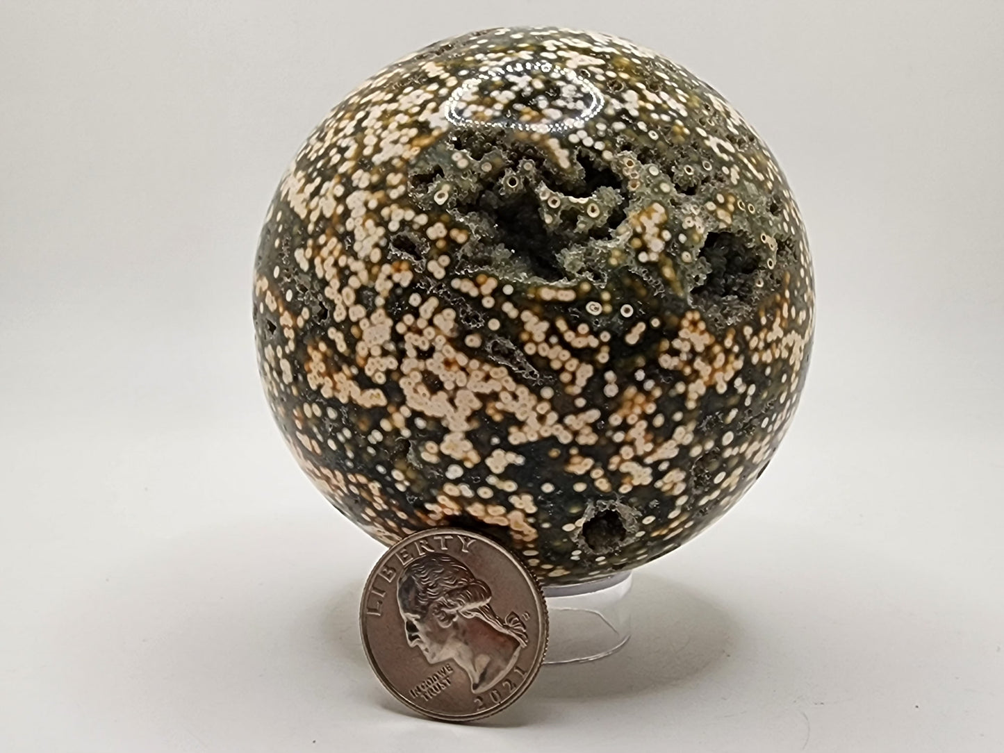 Veinless Ocean Jasper Sphere