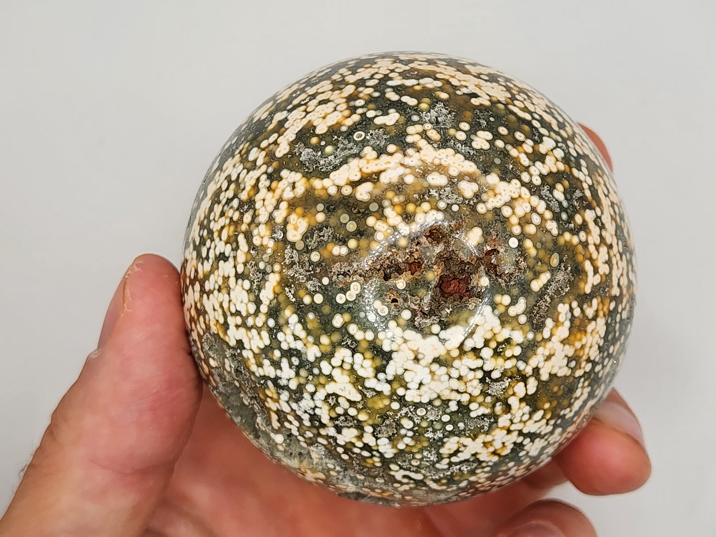 Veinless Ocean Jasper Sphere