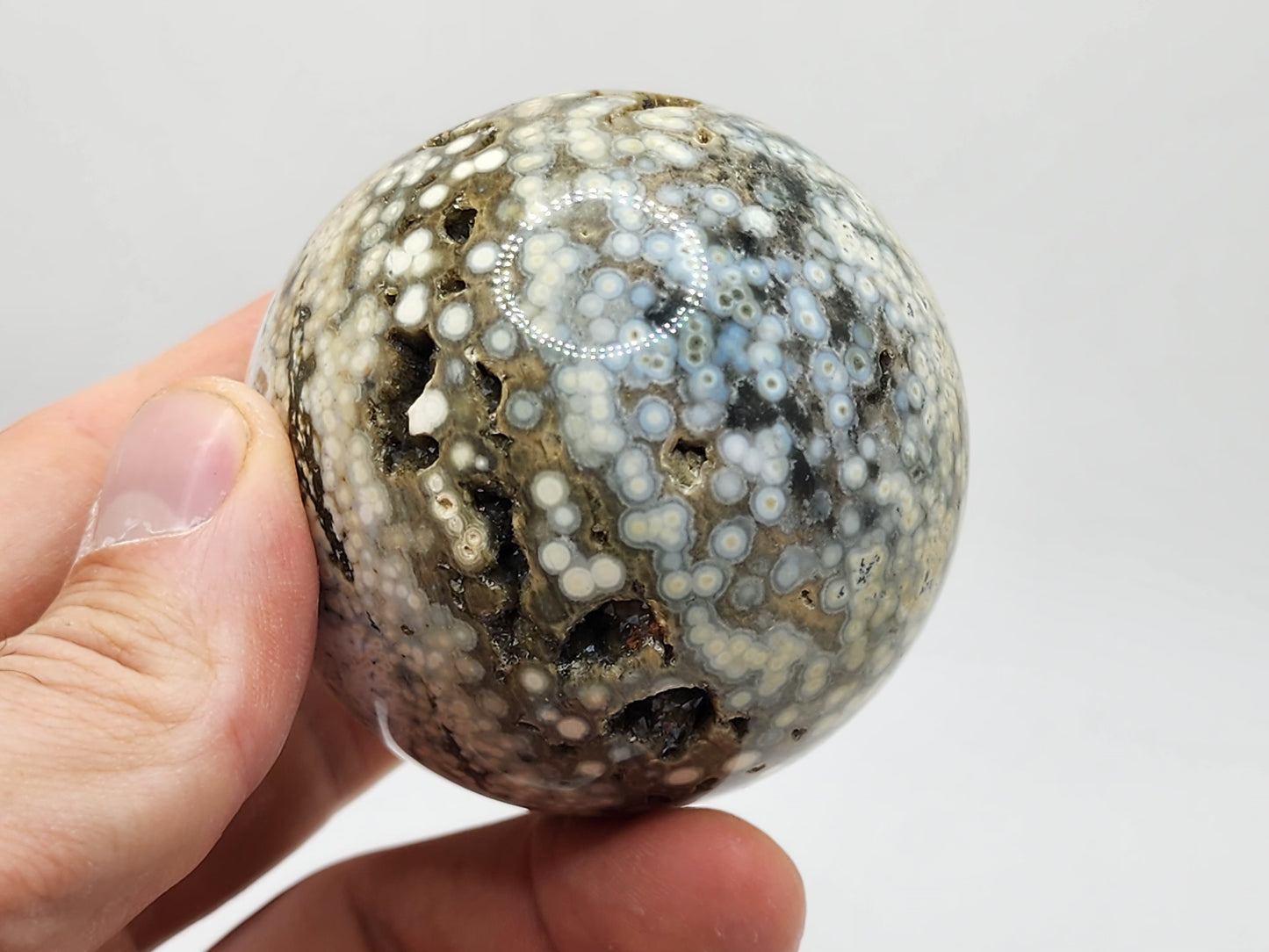 Veinless Ocean Jasper Sphere