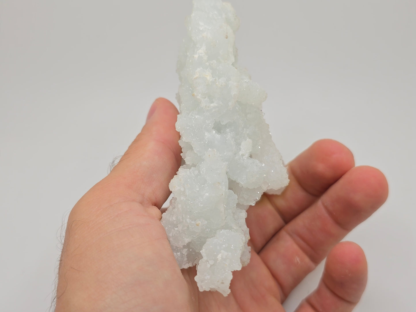 Prehnite After Laumontite Cluster