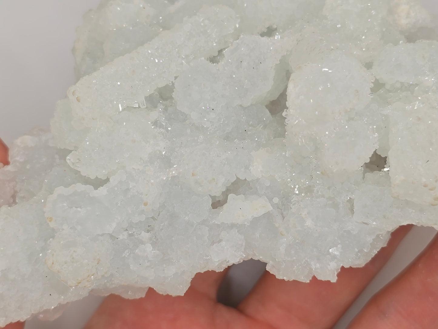 Prehnite After Laumontite Cluster