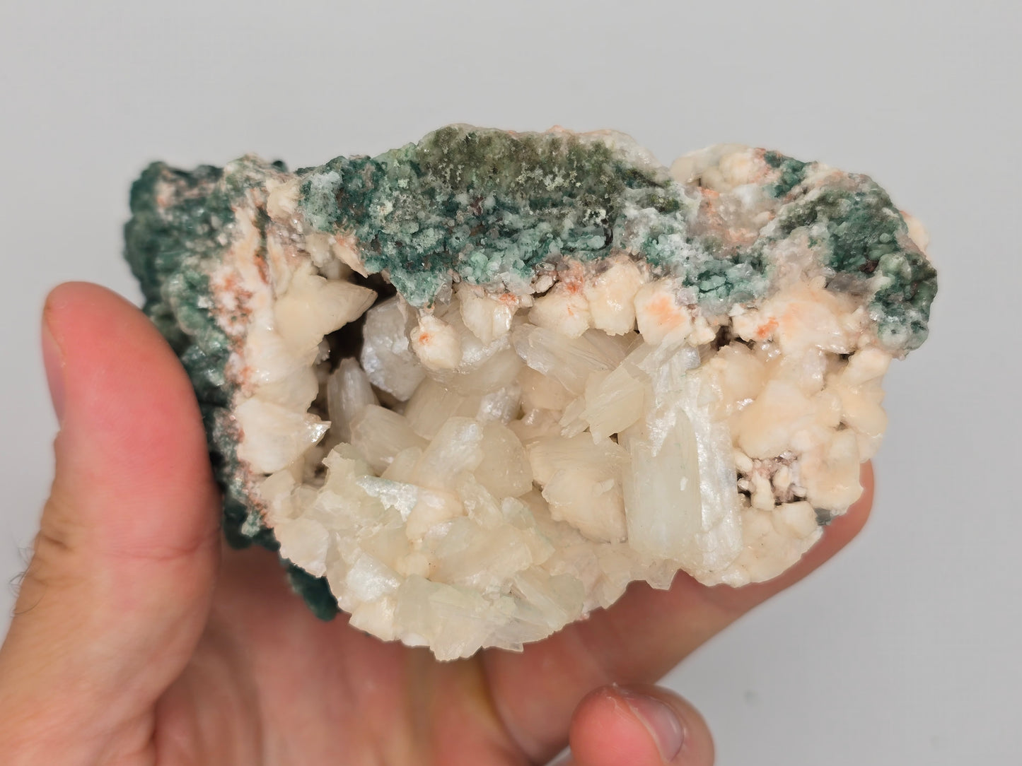 Green Heulandite and Stillbite Cluster || #80