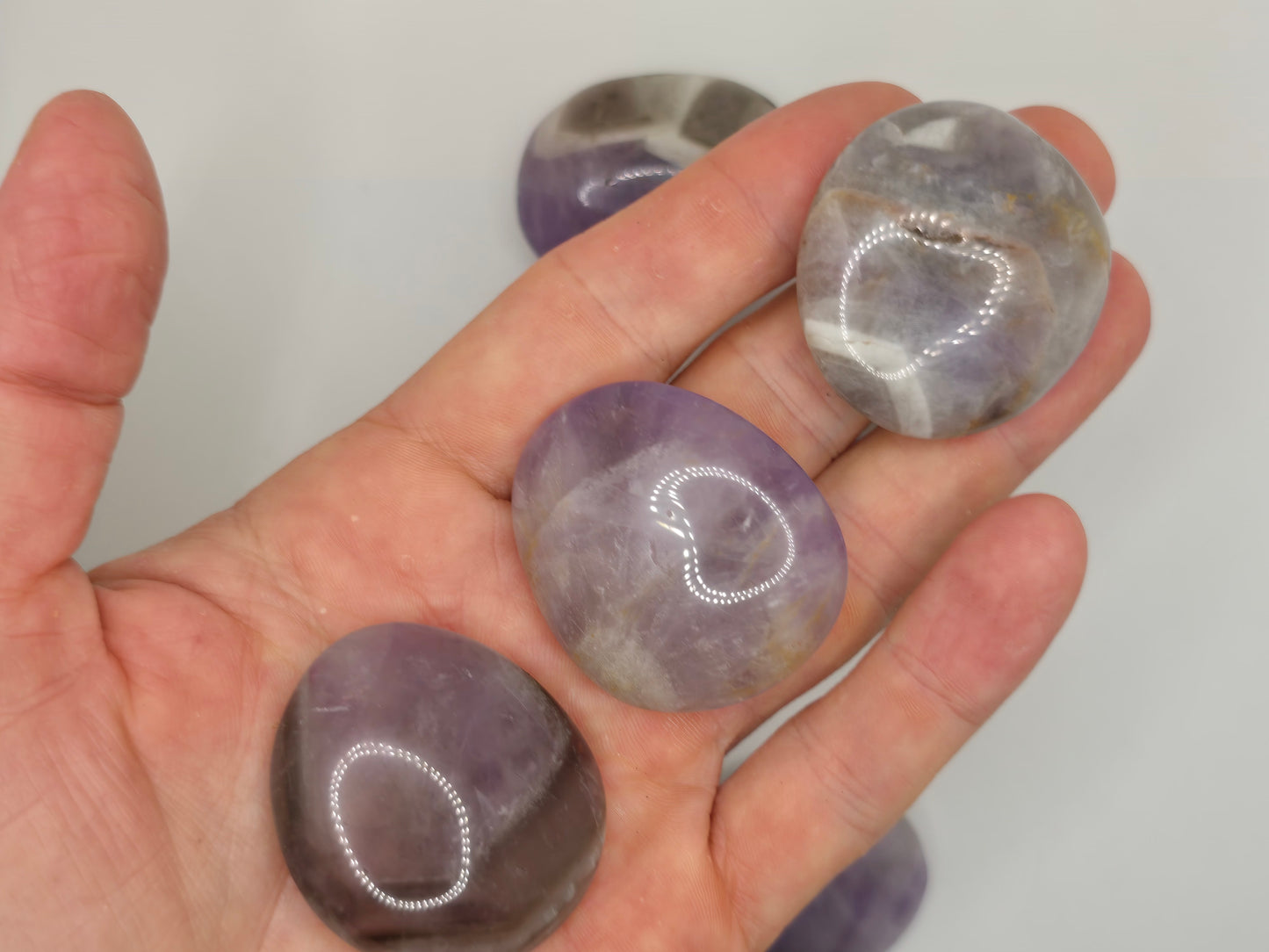 Smoky Amethyst Palmstone