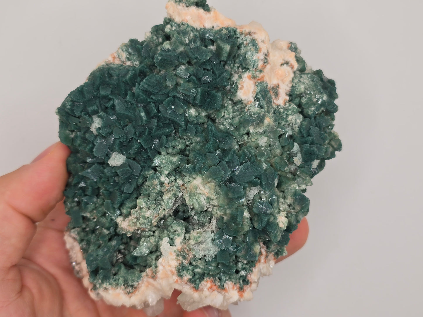 Green Heulandite and Stillbite Cluster || #80