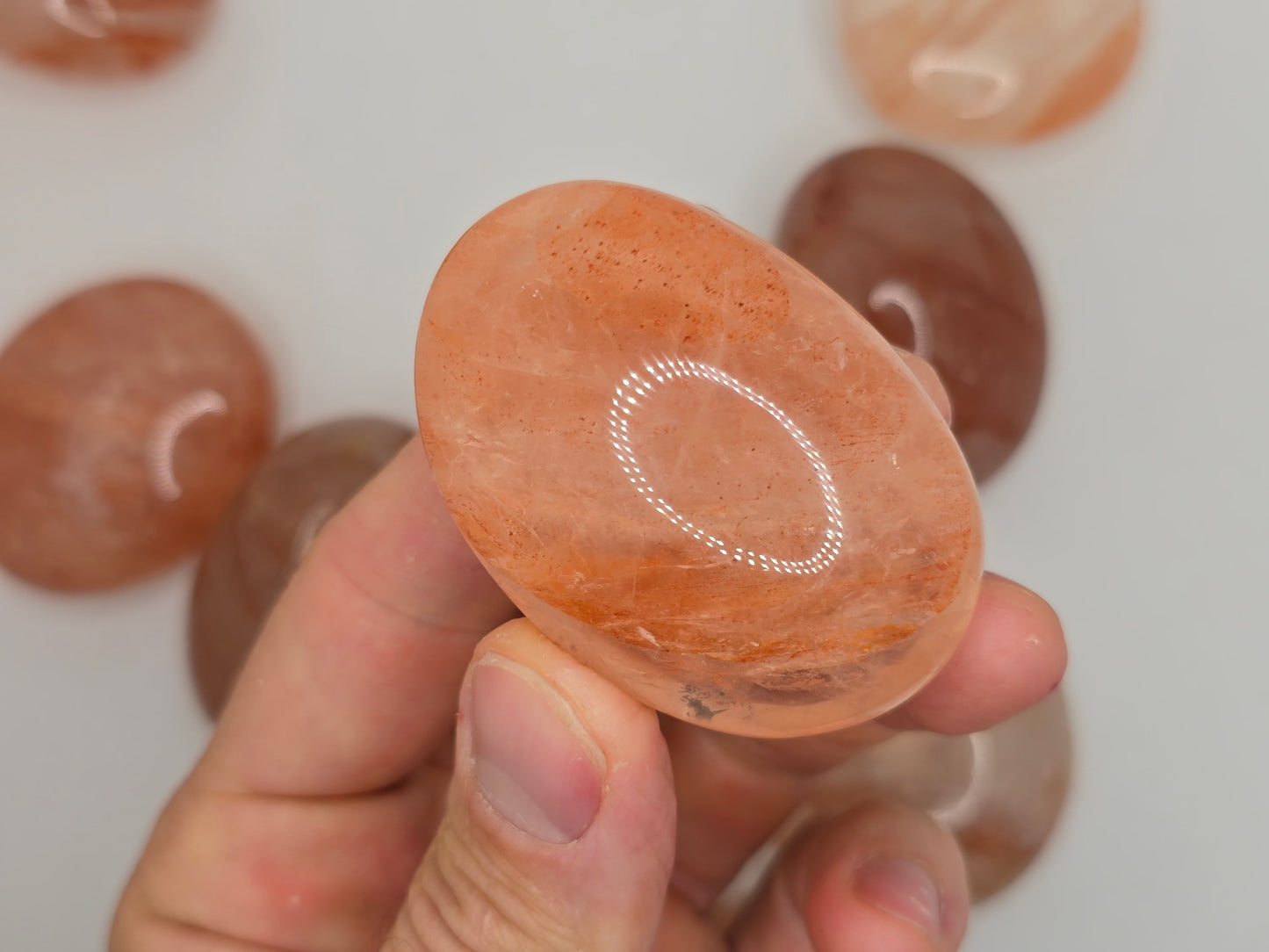 Hematoid Quartz Palmstone