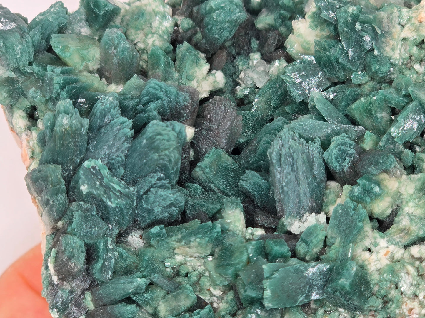 Green Heulandite and Stillbite Cluster Statement Piece || #81