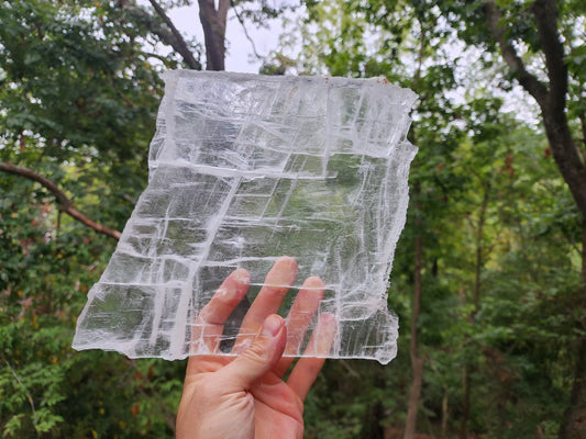 Large True Selenite Crystal Plate