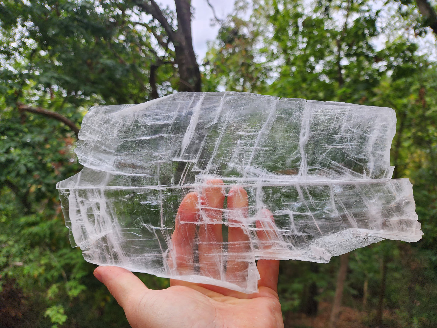 Large True Selenite Crystal Plate