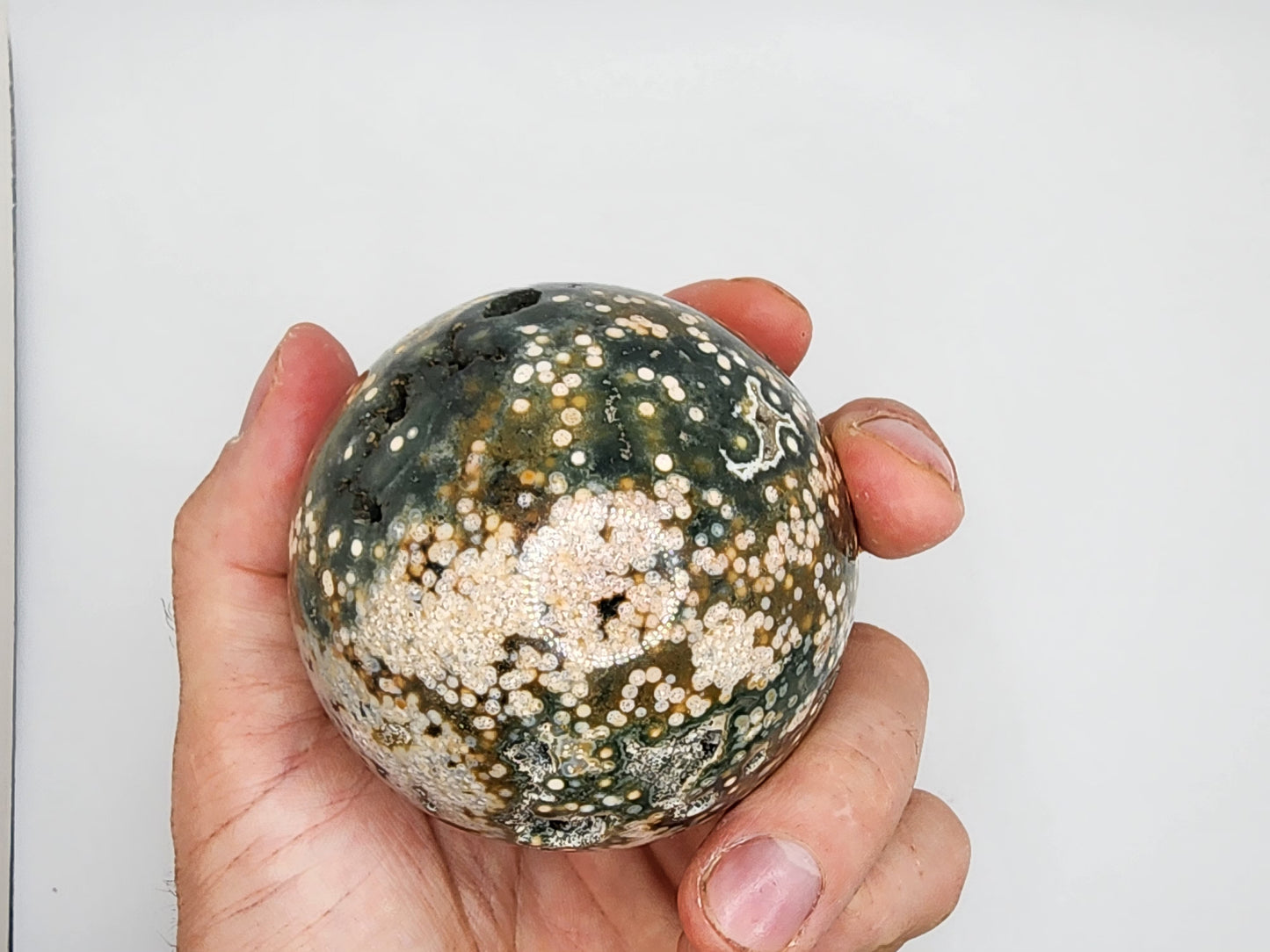 Veinless Ocean Jasper Sphere