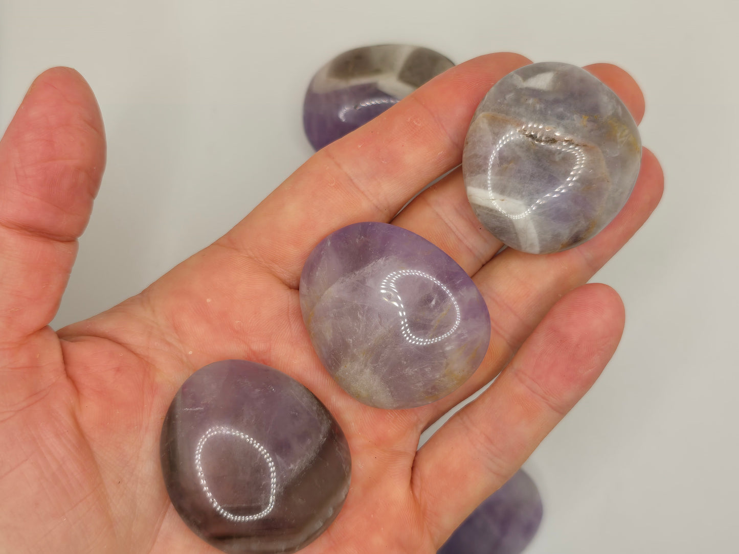 Smoky Amethyst Palmstone