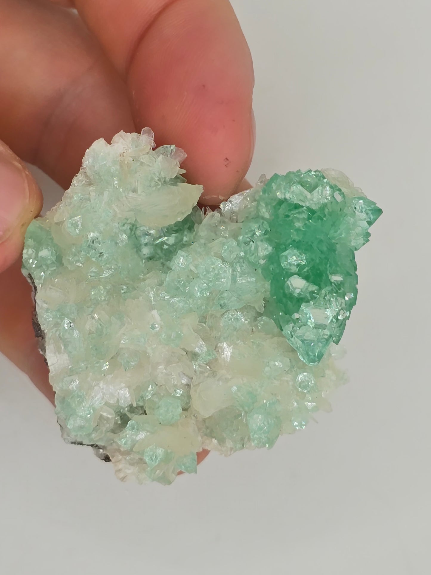 Green Apophyllite Cluster || #108