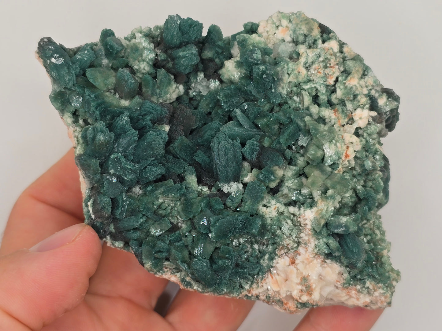 Green Heulandite and Stillbite Cluster Statement Piece || #81