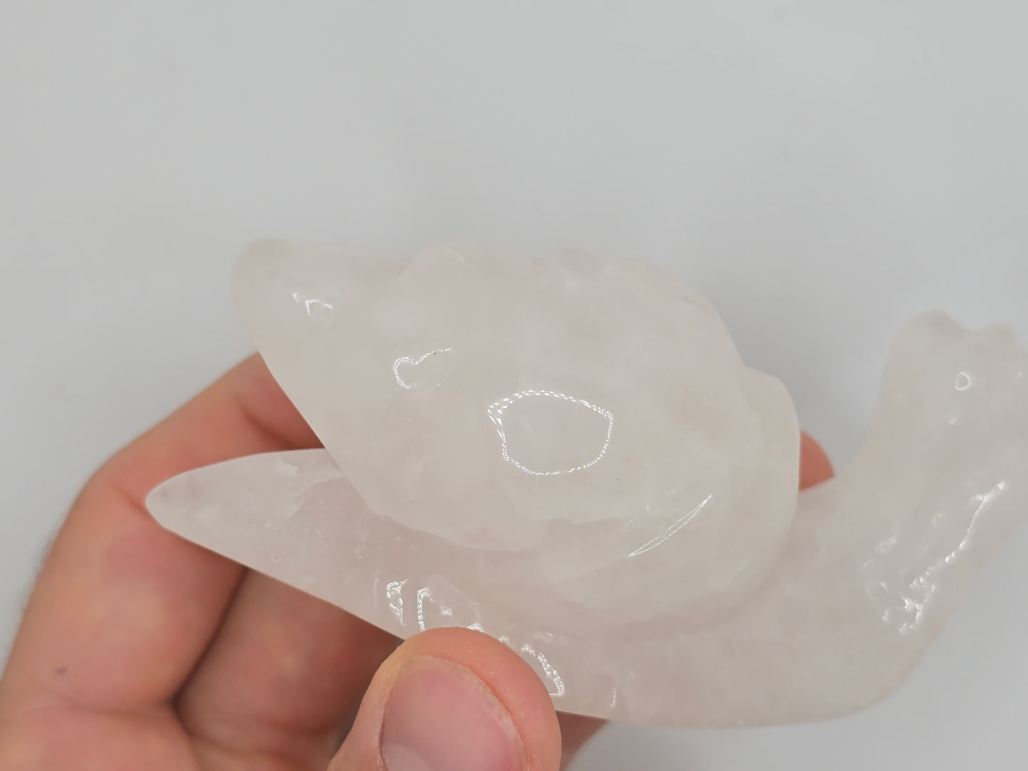 Rose Quartz Snail || Snail Carving || #85