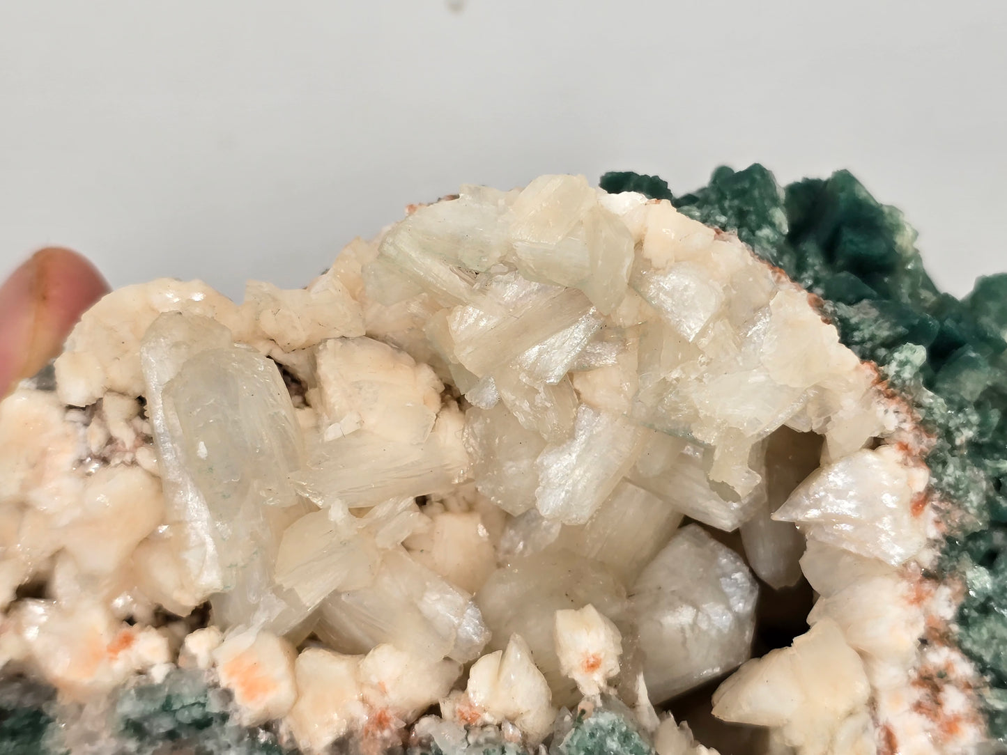 Green Heulandite and Stillbite Cluster || #80