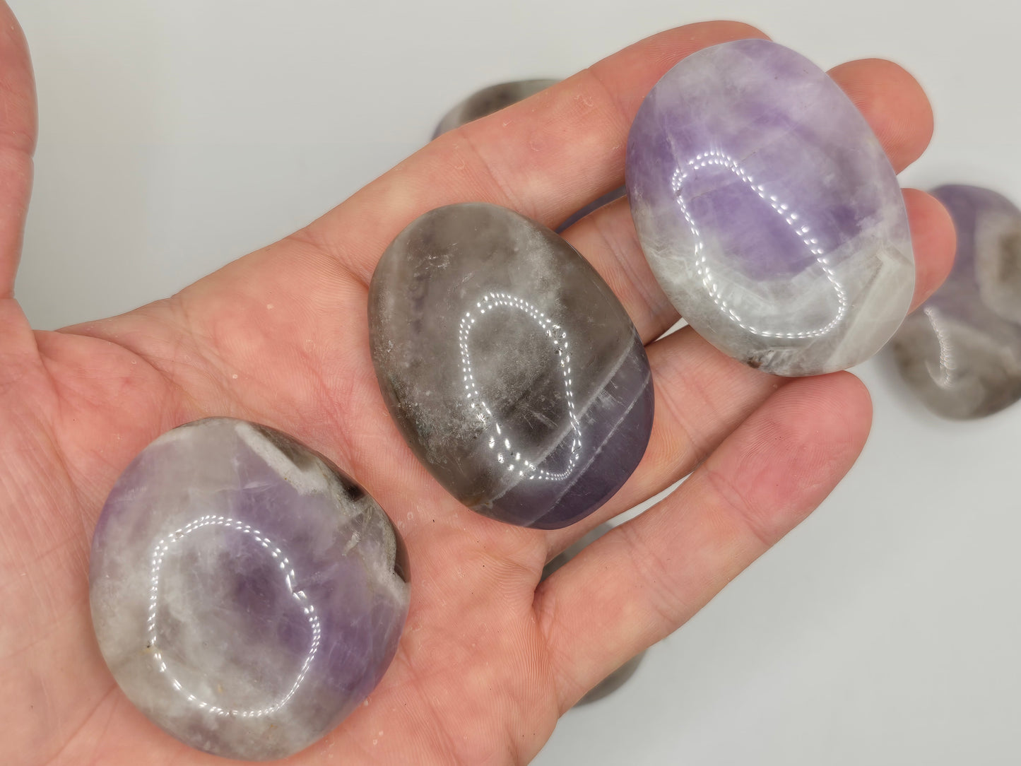 Smoky Amethyst Palmstone