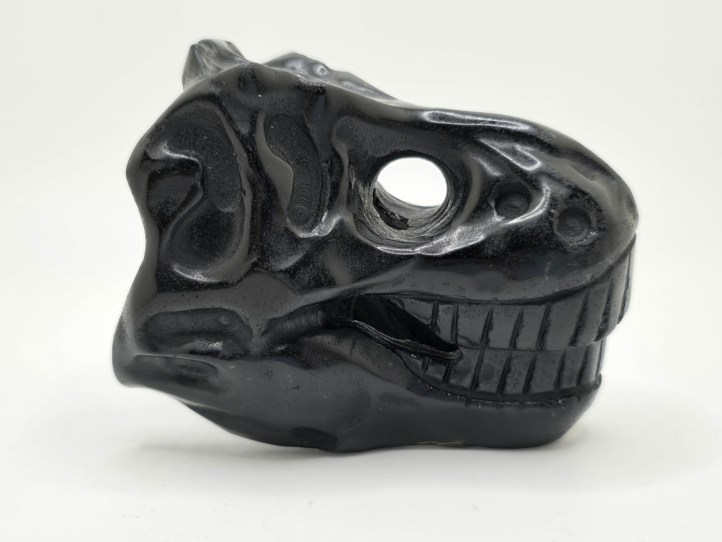 Obsidian T-Rex Skull Carving || Dinosaur Carving || #84