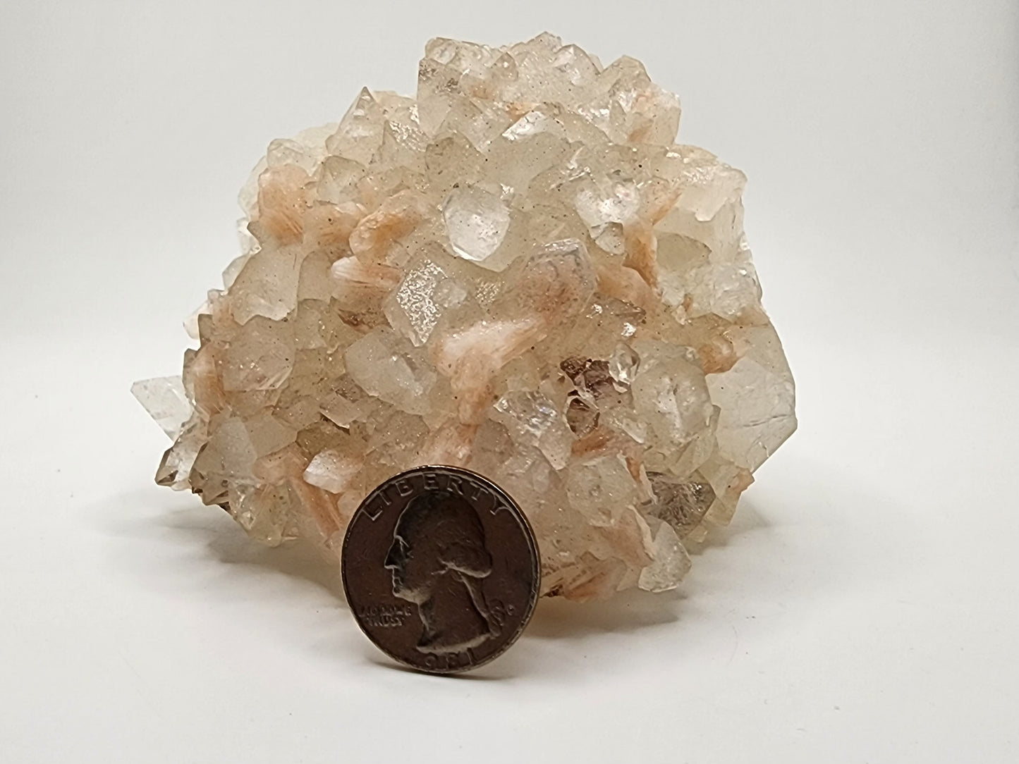 Apophyllite and Stillbite Burr