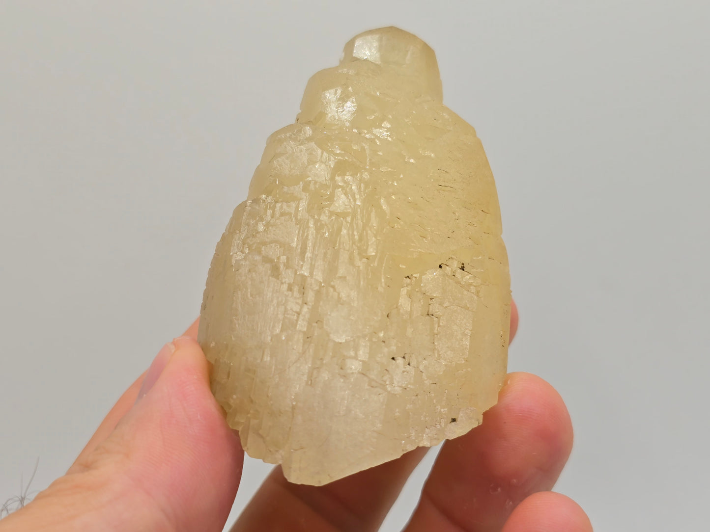 Sweetwater Calcite Point with Chalcopyrite Phantom || #95