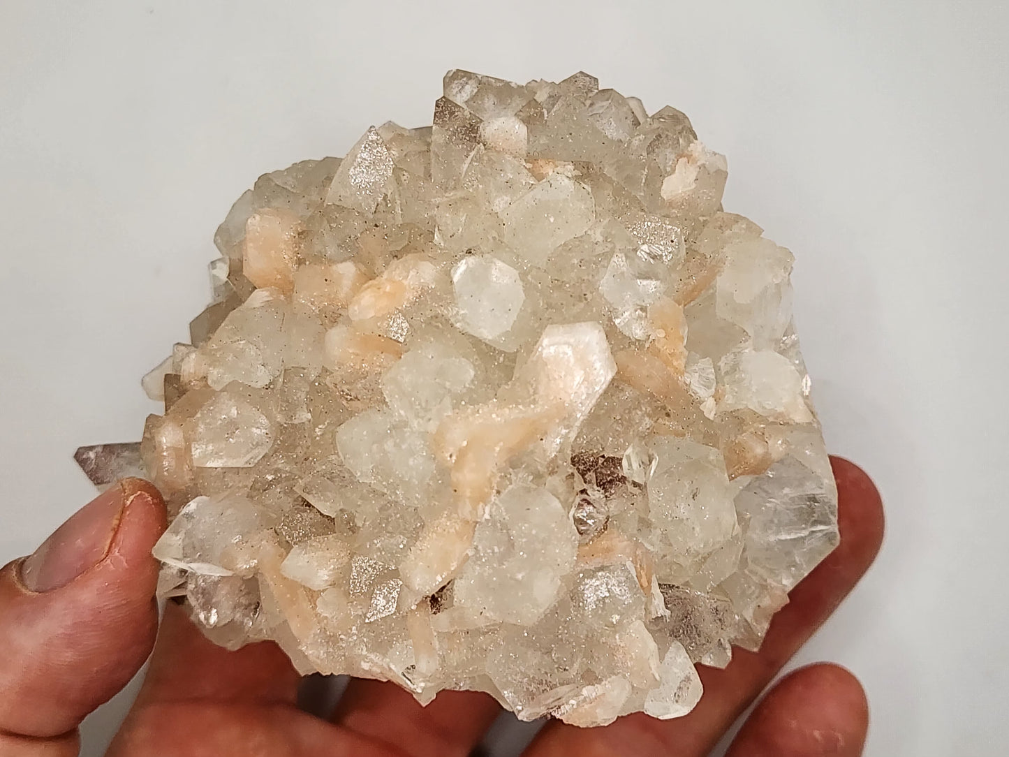 Apophyllite and Stillbite Burr