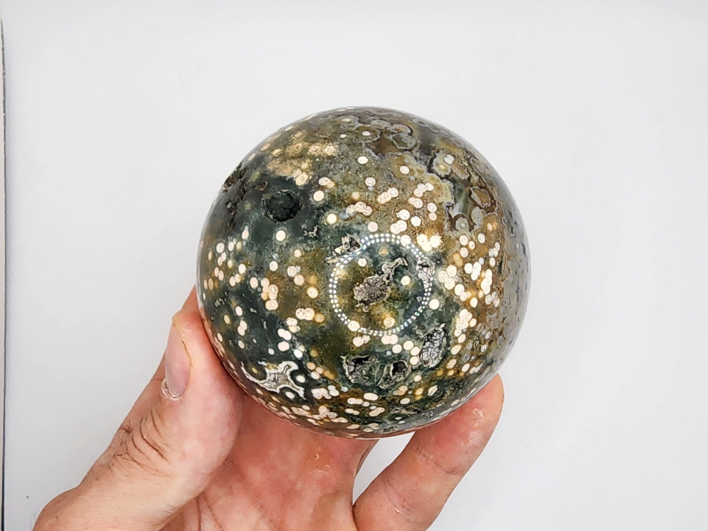 Veinless Ocean Jasper Sphere