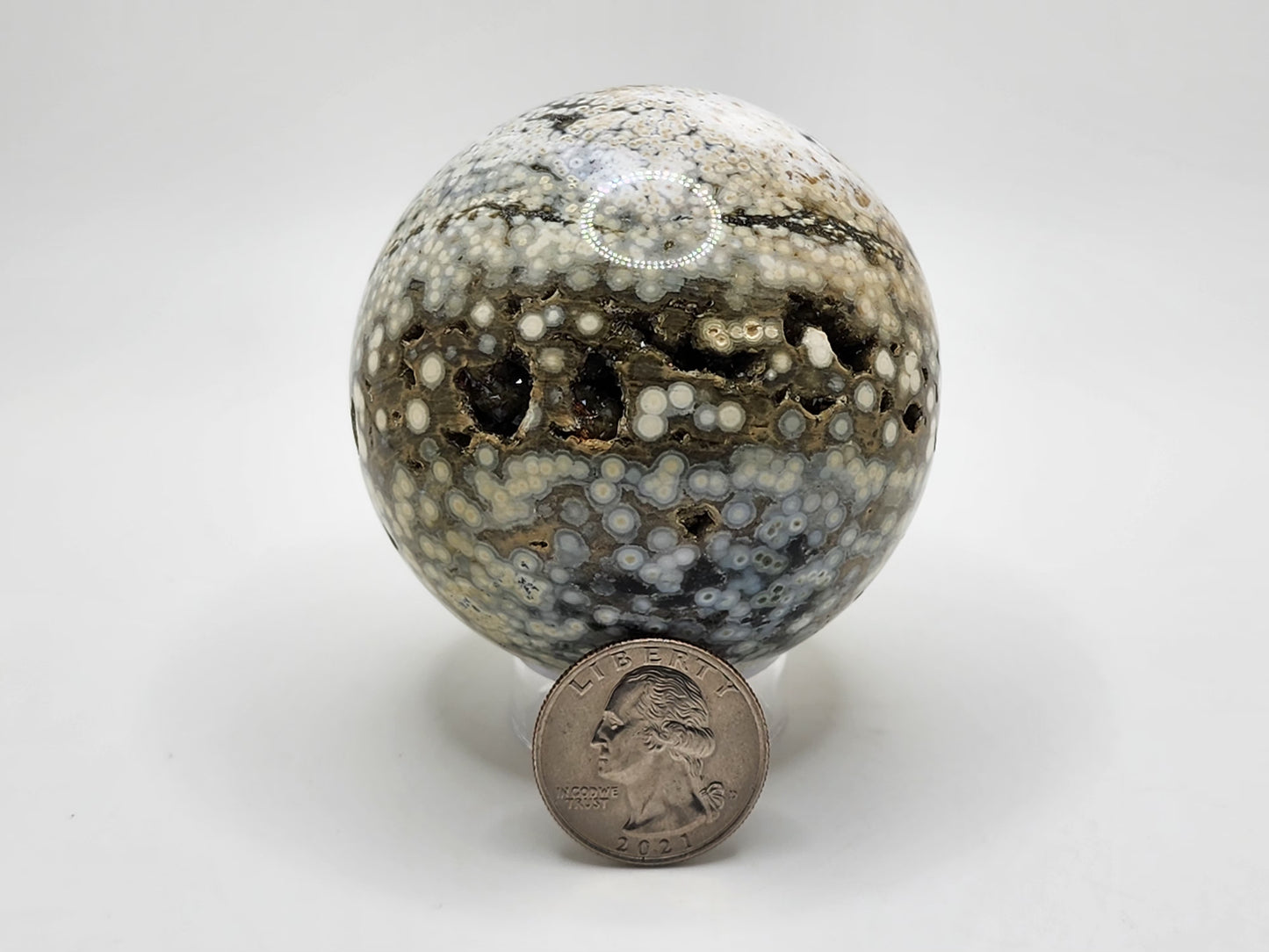 Veinless Ocean Jasper Sphere