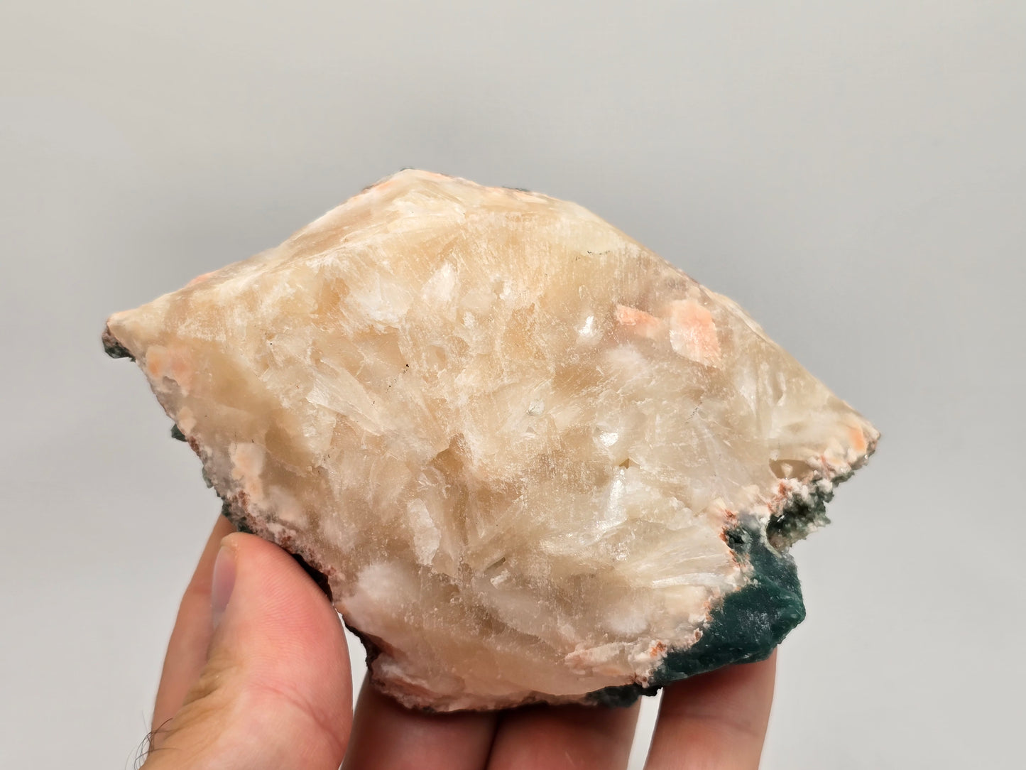 Green Heulandite and Stillbite Cluster Statement Piece || #81