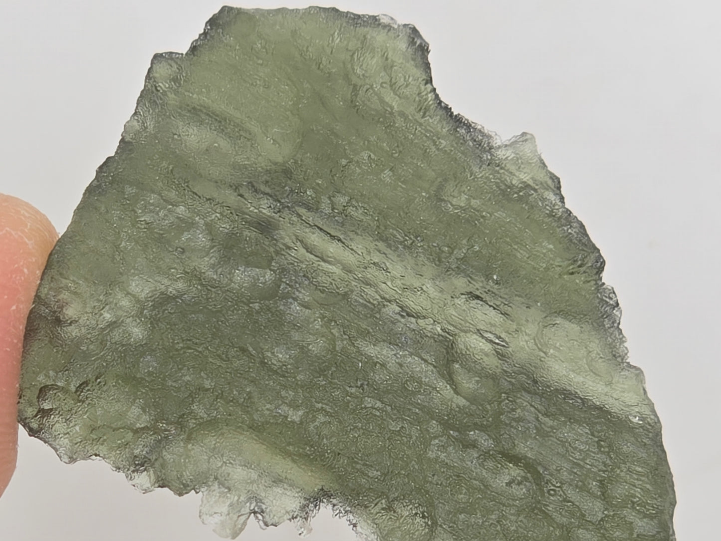 Genuine Moldavite Crystal || Raw Moldavite || #77