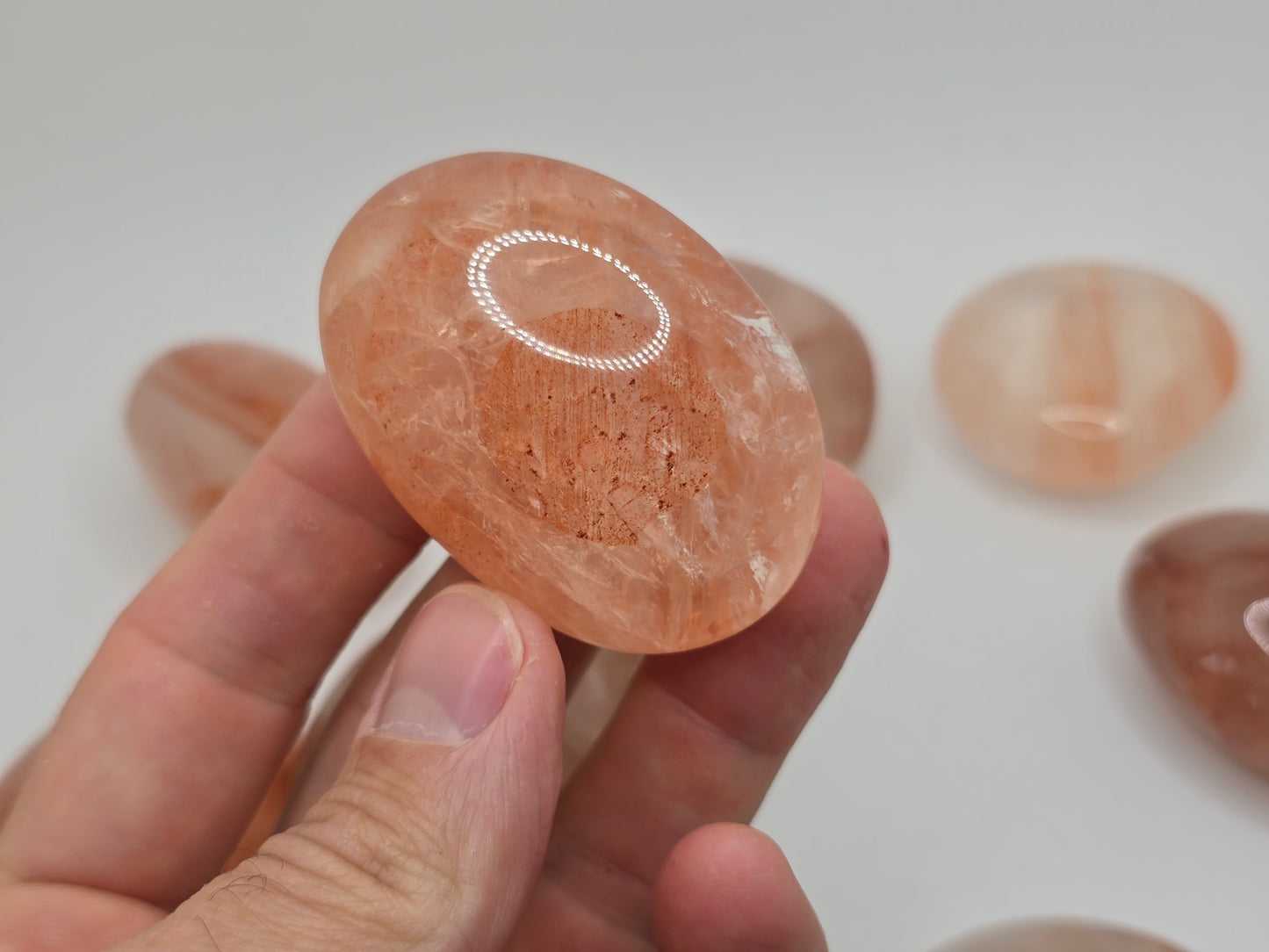 Hematoid Quartz Palmstone