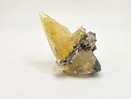 Sweetwater Calcite Point with Chalcopyrite || #94