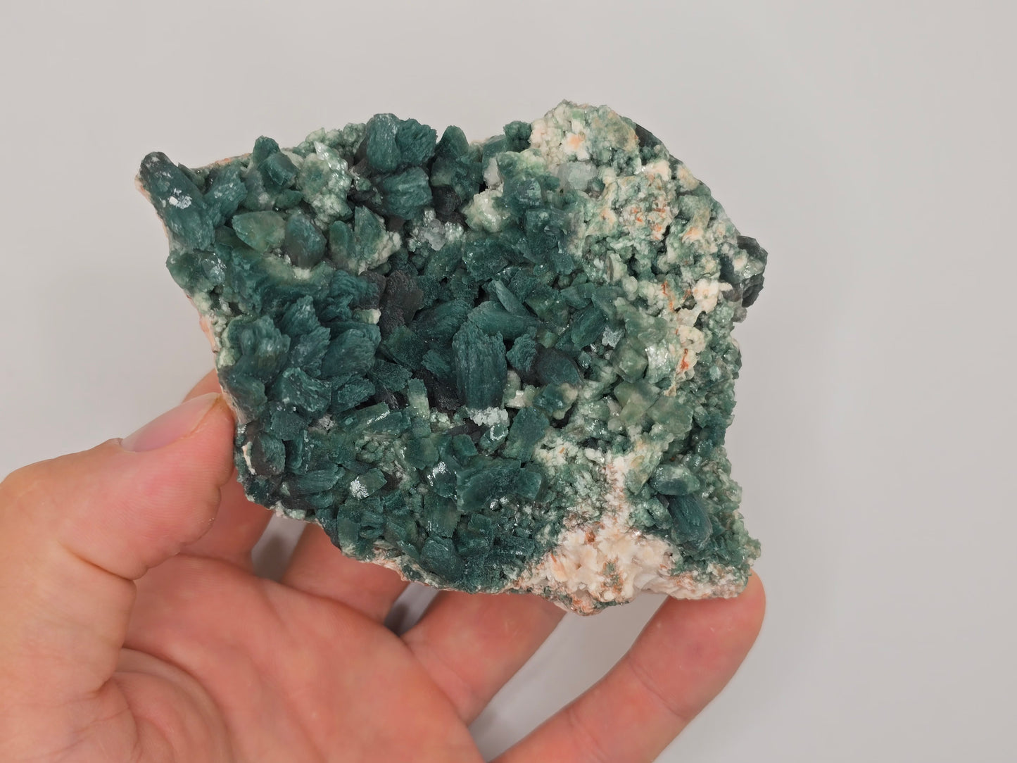 Green Heulandite and Stillbite Cluster Statement Piece || #81