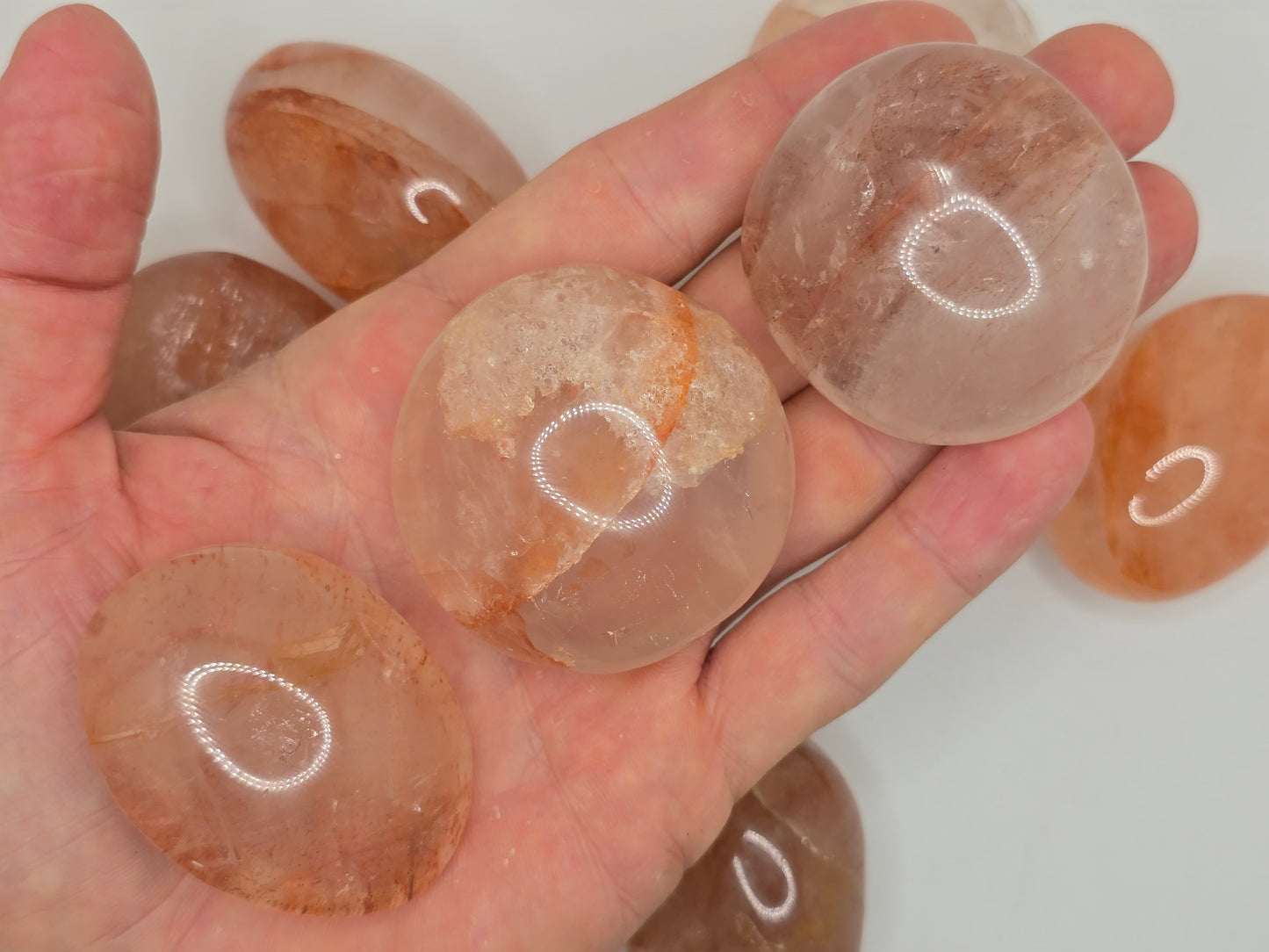 Hematoid Quartz Palmstone
