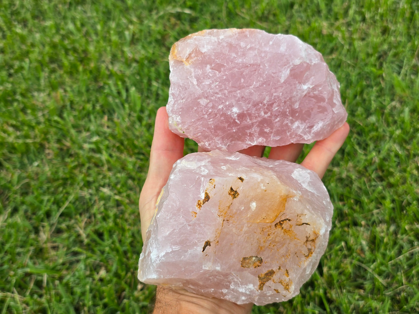 Raw Rose Quartz || Rose Quartz Chunk || Pink Rose Quartz Crystal Palm Sized || Choose Your Size