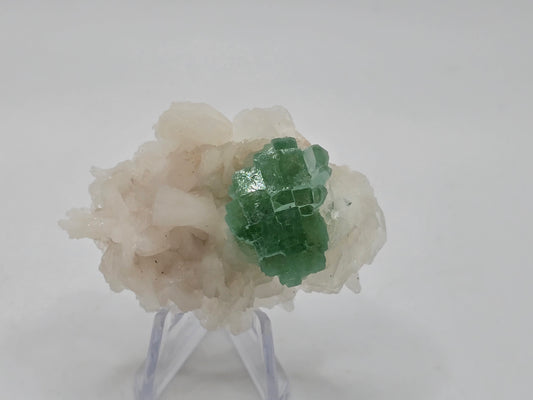 Disco Ball Green Apophyllite Cluster || Gemmy Green Apophyllite Cluster || #104