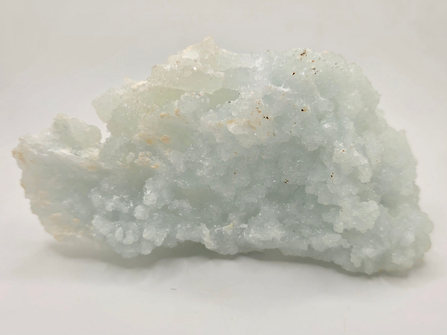 Gemmy Prehnite After Laumontite Cluster
