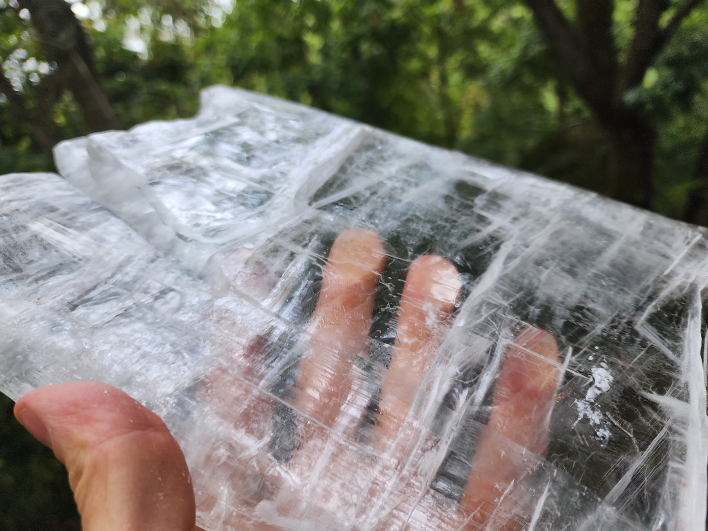 Large True Selenite Crystal Plate