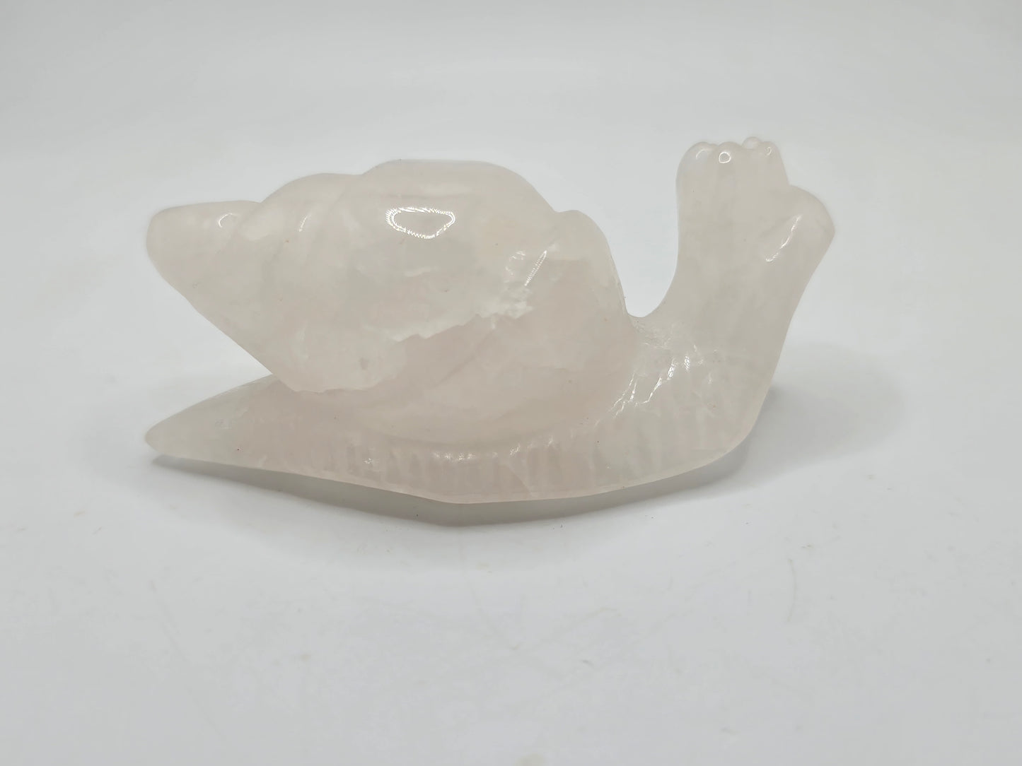 Rose Quartz Snail || Snail Carving || #85