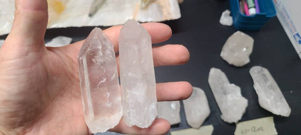 C-B grade - XL Lemurian Quartz Crystal Points || Arkansas Quartz Crystal || Quartz Crystal Wands|||| Pick your size