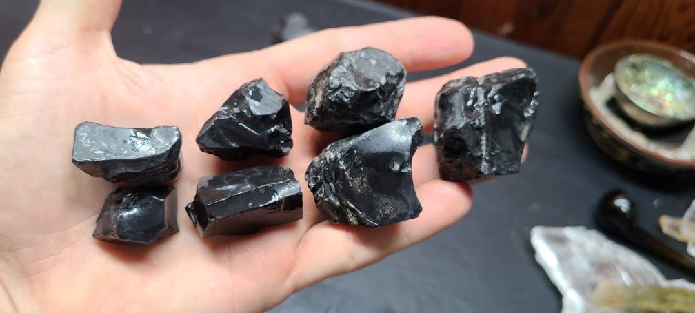 Obsidian Marbles || Naturally Tumbled! ||Grounding Obsidian Stone || Ethically Sourced Utah Obsidian || Choose Your Size