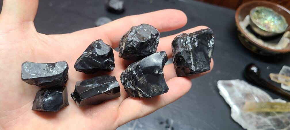 Obsidian Marbles || Naturally Tumbled! ||Grounding Obsidian Stone || Ethically Sourced Utah Obsidian || Choose Your Size