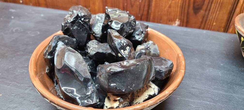 Obsidian Marbles || Naturally Tumbled! ||Grounding Obsidian Stone || Ethically Sourced Utah Obsidian || Choose Your Size