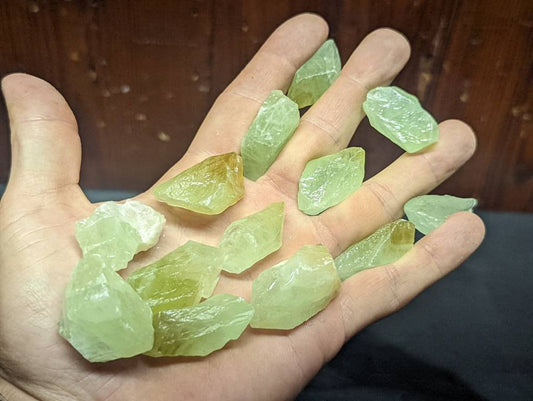 Raw Green Calcite Crystal || Rough Green Calcite Chunk || Choose Light or Dark Green