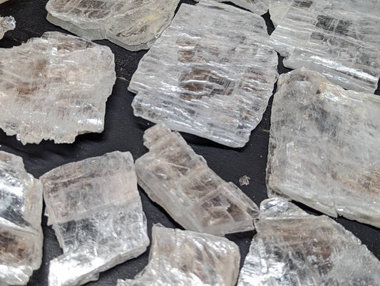 Bulk Mid Grade True Selenite Plates, Selenite Crystal , Utah Selenite Plates || Stand Alone Charging Plates 1-20lb lots