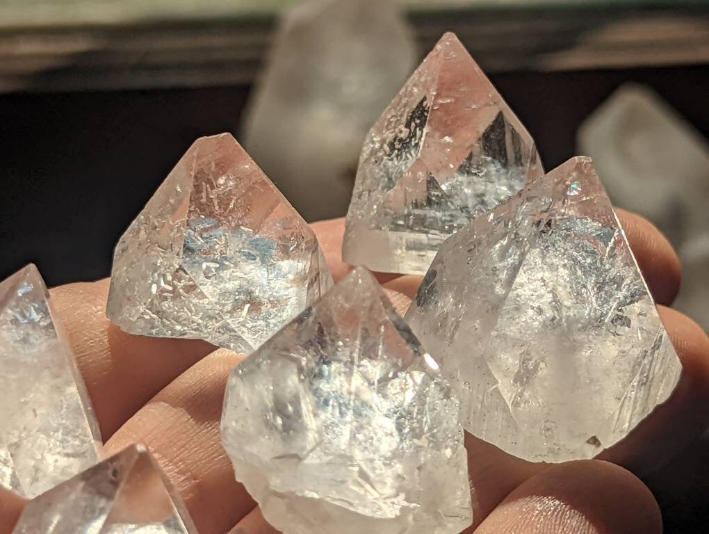 Raw Apophyllite Points || pick your size || Indian Zeolite Crystal || Apophyllite Crystal || Reiki Crystal