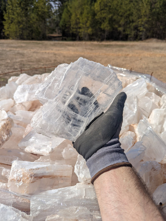 C grade 10 or 20lb True Selenite Box || Selenite Crystal Box